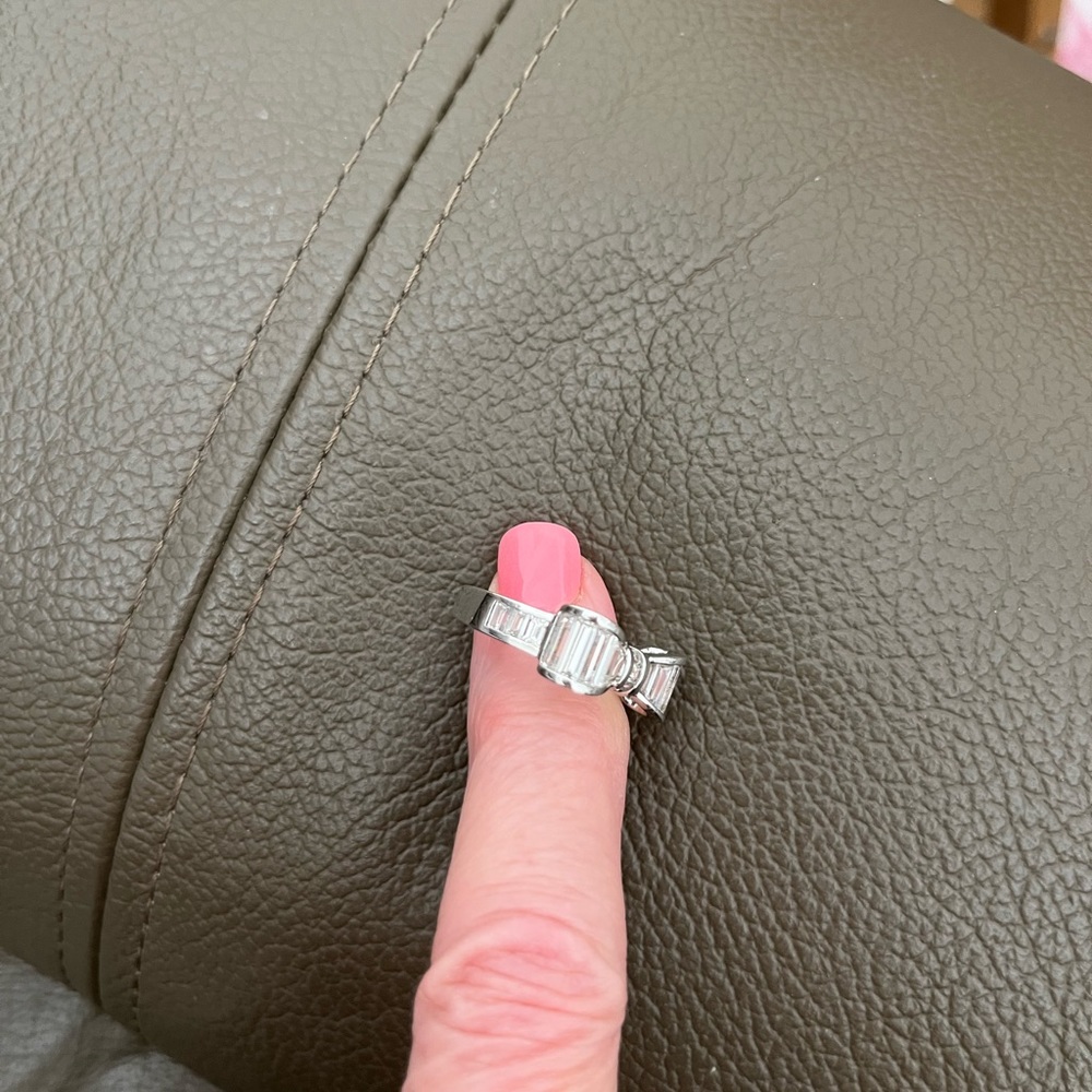 Diamonique Bow Ring - image 4